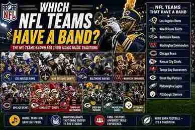 which nfl teams have a band