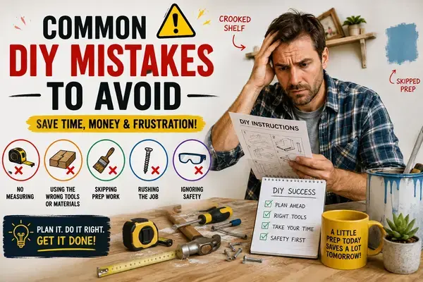 Common DIY mistakes to avoid when working on home projects