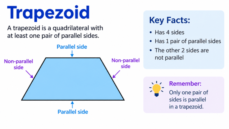 Trapezoid: Definition, Properties, Types, Formulas, and Real-World Uses
